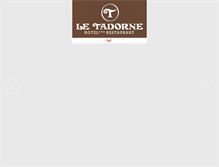 Tablet Screenshot of le-tadorne.com